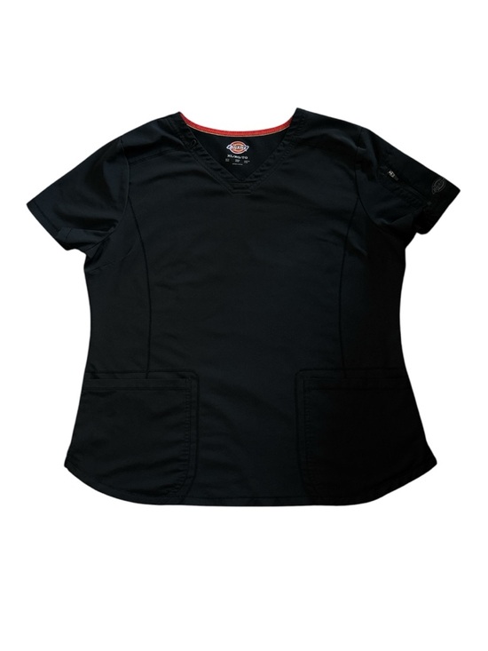 Dickies Tops - Dickies Dynamix Scrub > Top Women’s Black Stretchy Athletic Fit Size XL